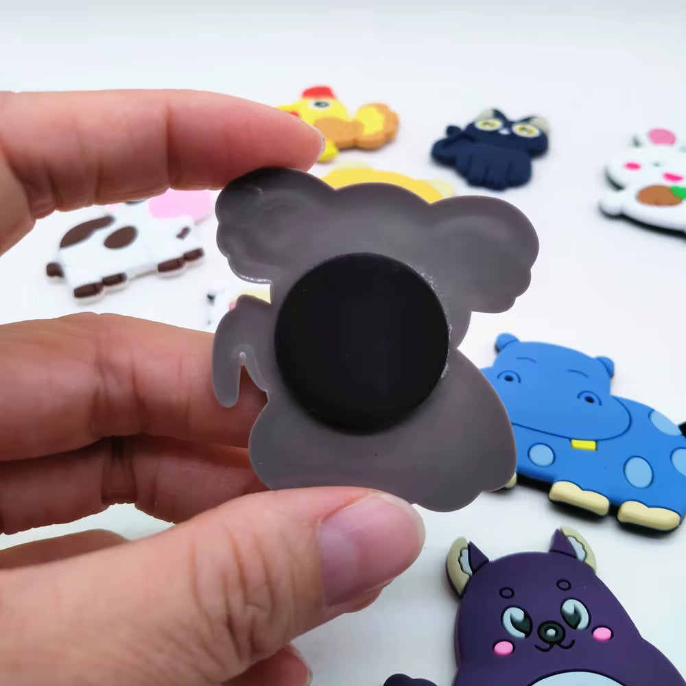 New PVC Fridge Magnets for Children Toy Cartoon Animal Magnets for Refrigerator Decor Cute Fridge Magnets for Child Magnetic Toy