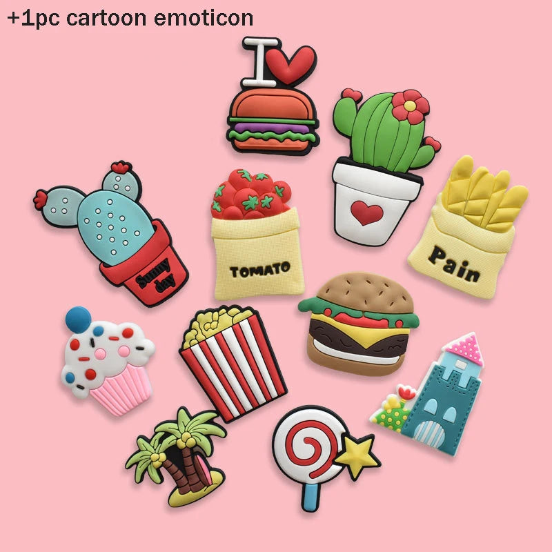 1 Set PVC Cute Fridge Magnets for Children Cartoon Animal Magnets for Refrigerator Decor Funny Magnetic Letters Numbers Kids Toy