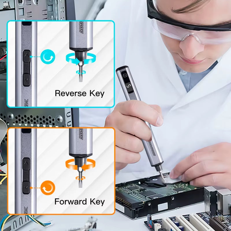 Mini Electric Screwdriver Set 60 in 1 Precision Cordless Screwdriver Kit for Phone Camera Laptop Watch Repair SES Nano