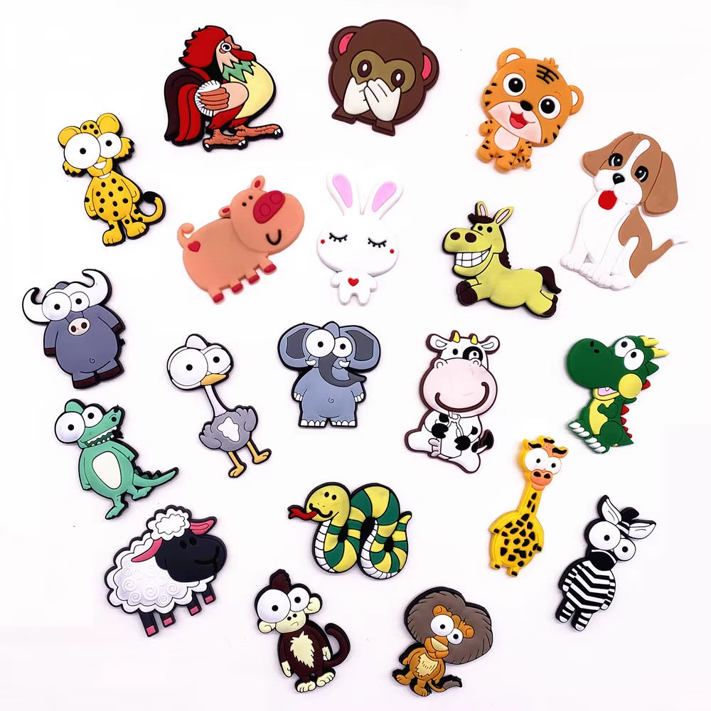 New PVC Fridge Magnets for Children Toy Cartoon Animal Magnets for Refrigerator Decor Cute Fridge Magnets for Child Magnetic Toy