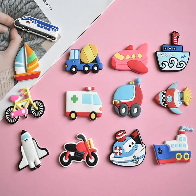 1 Set PVC Cute Fridge Magnets for Children Cartoon Animal Magnets for Refrigerator Decor Funny Magnetic Letters Numbers Kids Toy