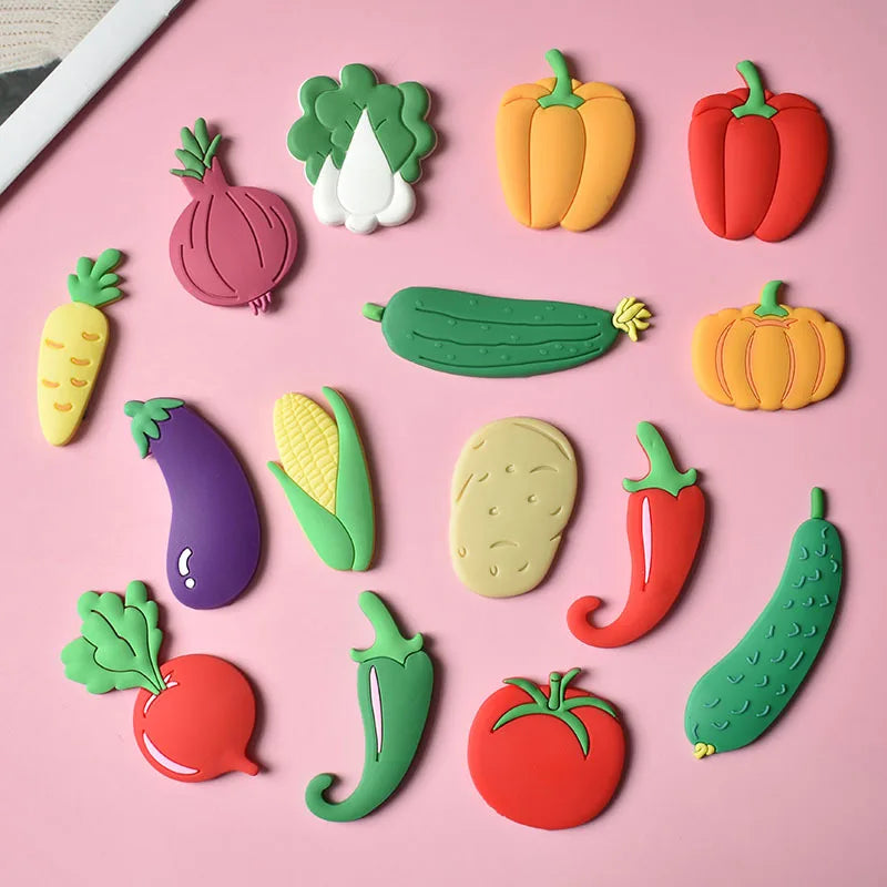 1 Set PVC Cute Fridge Magnets for Children Cartoon Animal Magnets for Refrigerator Decor Funny Magnetic Letters Numbers Kids Toy
