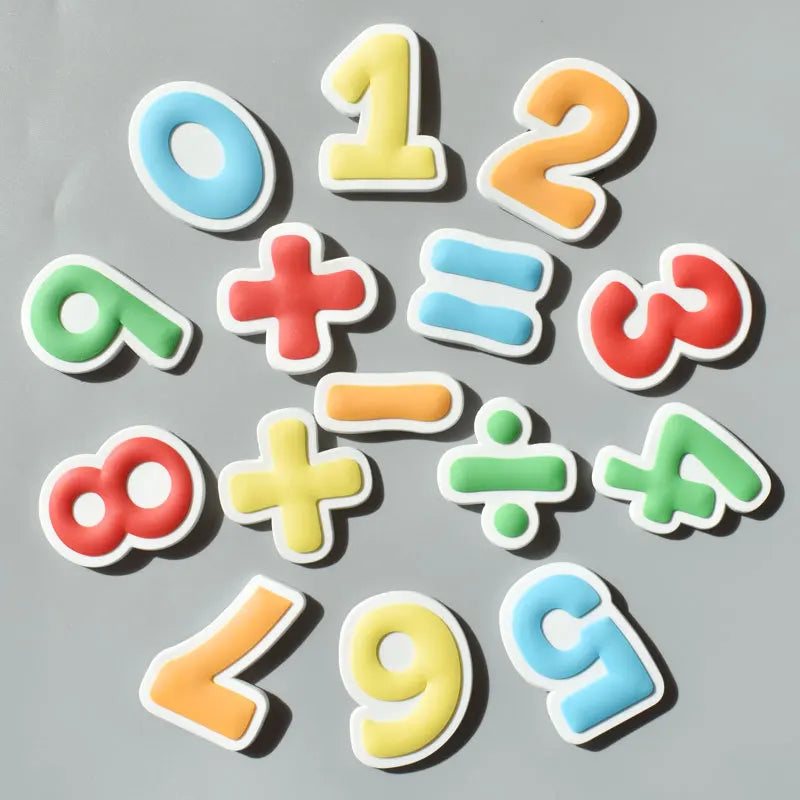 1 Set PVC Cute Fridge Magnets for Children Cartoon Animal Magnets for Refrigerator Decor Funny Magnetic Letters Numbers Kids Toy