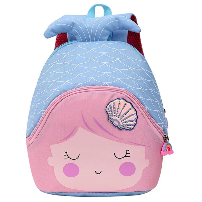 Kindergarten Sequin Princess Toddler Backpack Cartoon Fishtail Backpacks for Kids Cute Mermaid Children'S School Bag Purse Girls