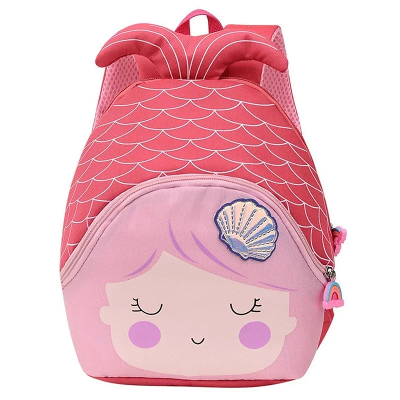 Kindergarten Sequin Princess Toddler Backpack Cartoon Fishtail Backpacks for Kids Cute Mermaid Children'S School Bag Purse Girls