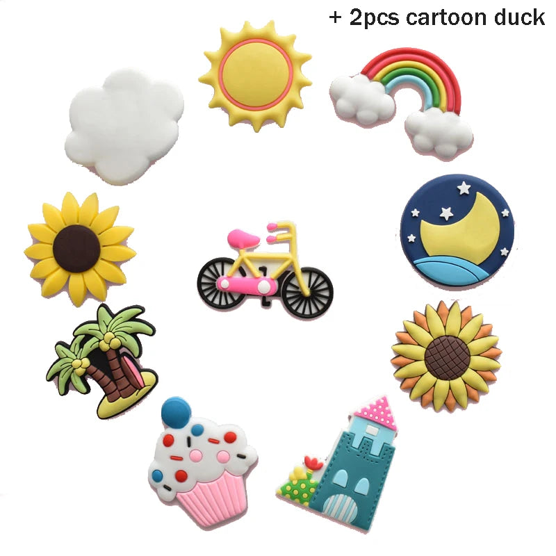 1 Set PVC Cute Fridge Magnets for Children Cartoon Animal Magnets for Refrigerator Decor Funny Magnetic Letters Numbers Kids Toy