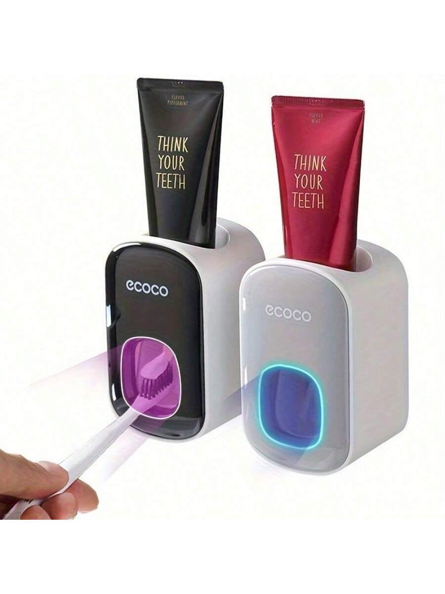 1 Pc Luxury Fully Automatic Toothpaste Dispenser - Wall Mounted, No Need for Drilling Installation, Easy to Dust and save Space, Waterproof and Easy to Squeeze without Electricity, Bathroom Storage Accessory, No Need for Manual Squeezing, Saving Time and Energy Toothpaste Squeezing Dispenser