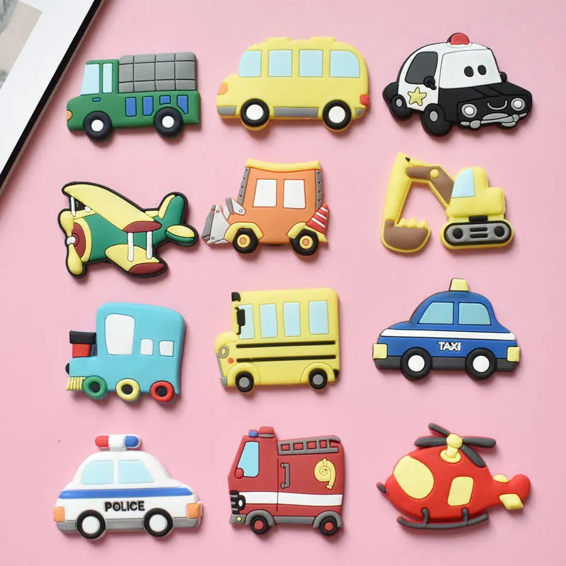 1 Set PVC Cute Fridge Magnets for Children Cartoon Animal Magnets for Refrigerator Decor Funny Magnetic Letters Numbers Kids Toy