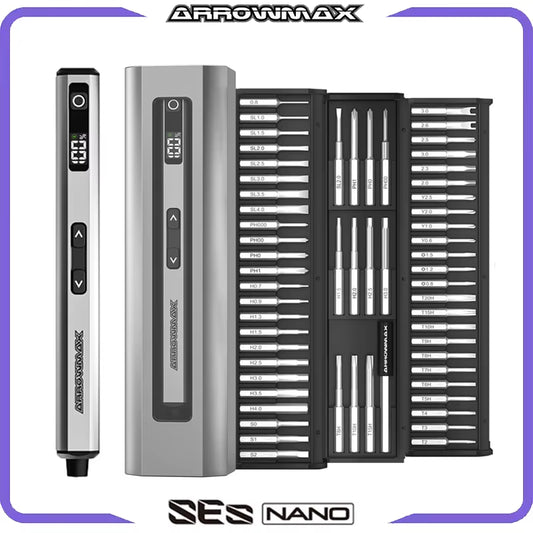 Mini Electric Screwdriver Set 60 in 1 Precision Cordless Screwdriver Kit for Phone Camera Laptop Watch Repair SES Nano