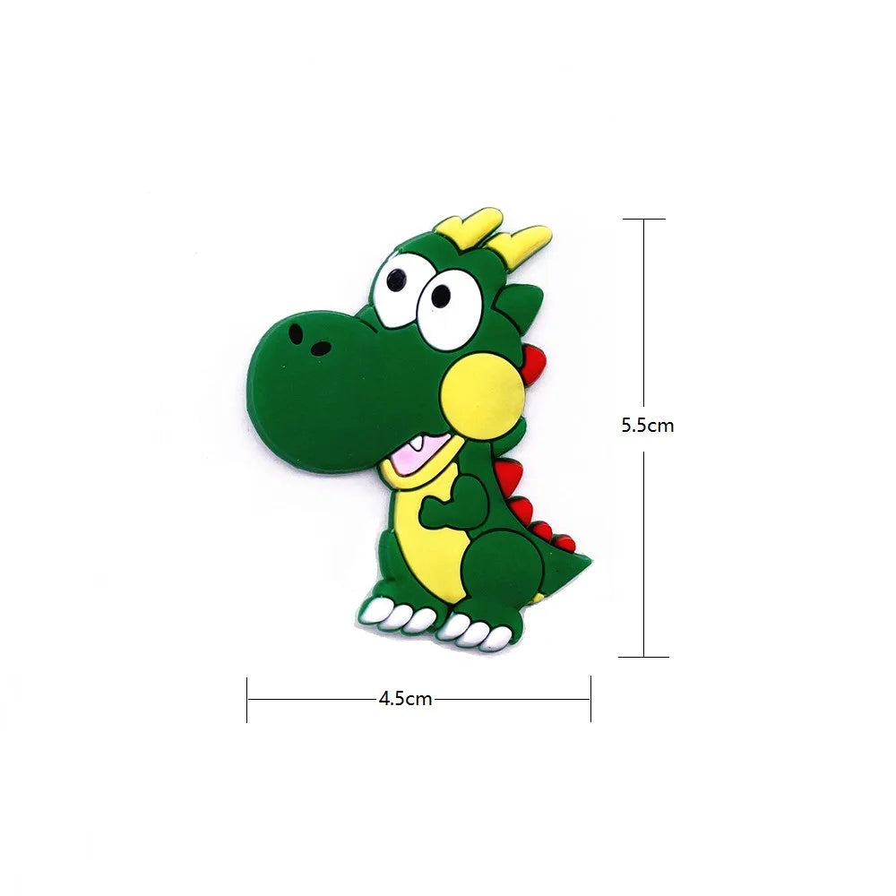 1 Set PVC Cute Fridge Magnets for Children Cartoon Animal Magnets for Refrigerator Decor Funny Magnetic Letters Numbers Kids Toy