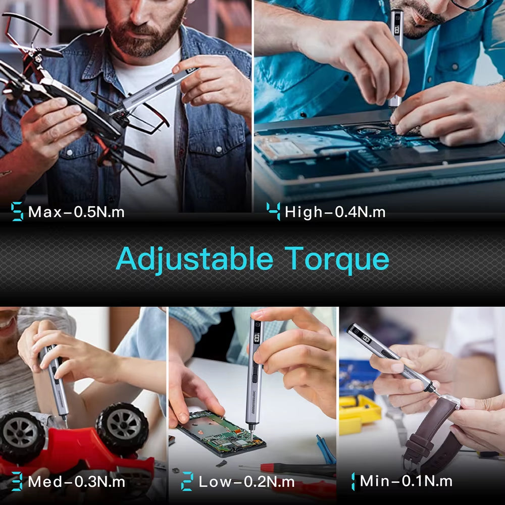 Mini Electric Screwdriver Set 60 in 1 Precision Cordless Screwdriver Kit for Phone Camera Laptop Watch Repair SES Nano