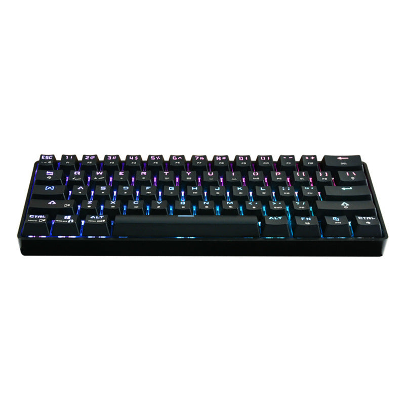 Tastatură Mecanică Wireless Bluetooth cu Keycaps PBT Colorate – Compactă, Silențioasă, pentru Gaming și Birou