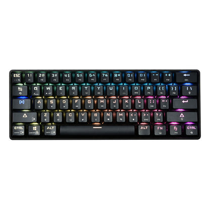 Tastatură Mecanică Wireless Bluetooth cu Keycaps PBT Colorate – Compactă, Silențioasă, pentru Gaming și Birou