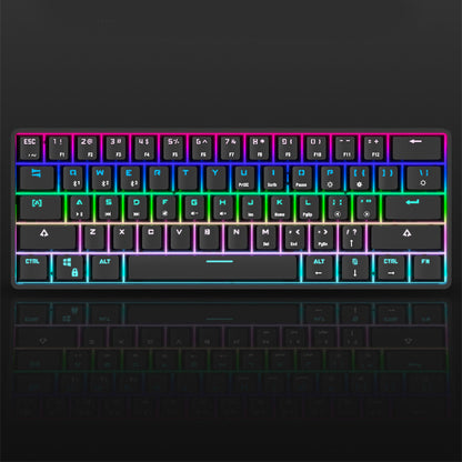 Tastatură Mecanică Wireless Bluetooth cu Keycaps PBT Colorate – Compactă, Silențioasă, pentru Gaming și Birou