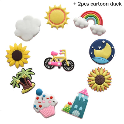 1 Set PVC Cute Fridge Magnets for Children Cartoon Animal Magnets for Refrigerator Decor Funny Magnetic Letters Numbers Kids Toy