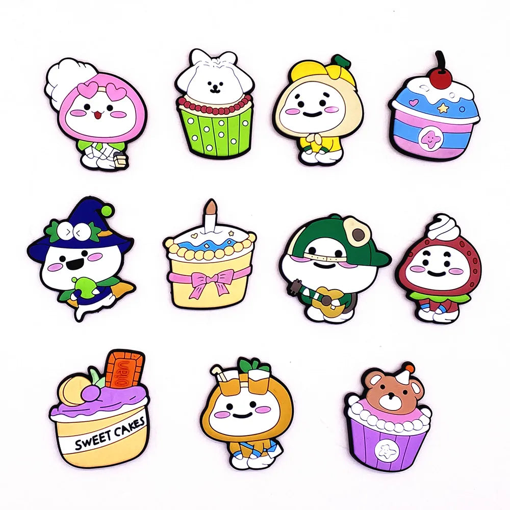 1 Set PVC Cute Fridge Magnets for Children Cartoon Animal Magnets for Refrigerator Decor Funny Magnetic Letters Numbers Kids Toy