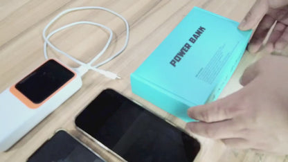 Baterie Externă 20000mAh cu LED – Încărcător Portabil Rapid pentru Telefon și Tablete